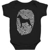 boxer fingerprint Baby Bodysuit