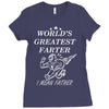 world's greatest farter i mean father Ladies Fitted T-Shirt
