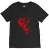 heartless splatter V-Neck Tee
