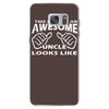 this is what an awesome uncle looks like   mens funny father's day Samsung Galaxy S7