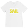 born to sail forced to work V-Neck Tee