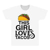 This Girl Loves Tacos All Over Men's T-shirt