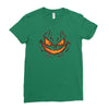 pumpkin face Ladies Fitted T-Shirt