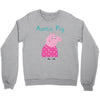 peppa pig auntie pig Crewneck Sweatshirt