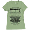You Might Be A Mechanic If Ladies Fitted T-Shirt