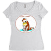 calvin hobbes Women's Triblend Scoop T-shirt