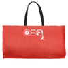 eat sleep climb   2 climbers distressed Weekender Totes