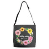 Floral Baby Name Adjustable Strap Totes
