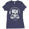 astronaut skull Ladies Fitted T-Shirt
