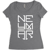 neyma white logo Women's Triblend Scoop T-shirt