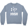 i love music Crewneck Sweatshirt