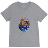 world animal V-Neck Tee
