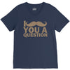 i mustache you a question V-Neck Tee