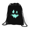 halloween face Drawstring Bags