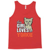 This Girl Loves Siberian Husky Tank Top