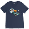astronaut dog V-Neck Tee