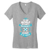 To The World He is Just a Mechanic..... Women's V-Neck T-Shirt
