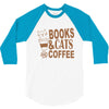 books and cats and coffee 3/4 Sleeve Shirt
