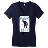 keep left shark Women's V-Neck T-Shirt