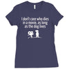 i don't care who dies in a movie Ladies Fitted T-Shirt