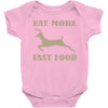 eat more fast food Baby Bodysuit