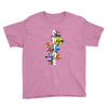 Pride Floral LGBT Colors Youth Tee