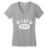 cat dad Women's V-Neck T-Shirt
