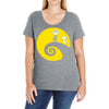 charlie skellignton Ladies Curvy T-Shirt