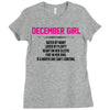 December Girl Hated By Many Ladies Fitted T-Shirt