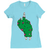 rude zombie Ladies Fitted T-Shirt