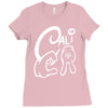 california love cali finger sign Ladies Fitted T-Shirt