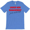 under new management just married mens black wedding present husband t T-Shirt