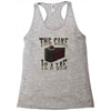 the cake is a lie Racerback Tank