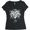 dungeons and dragons dice art Women's Triblend Scoop T-shirt