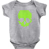 skull pixels t shirt cool funny Baby Onesie
