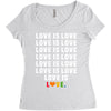 Love Is Love Women's Triblend Scoop T-shirt