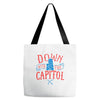 down with the capitol Tote Bags