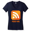 rss feed me Women's V-Neck T-Shirt