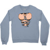 ripped muscles, six pack, Crewneck Sweatshirt