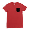 Free Birds Pocket Ladies Fitted T-Shirt