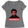 childish gambino Women's Triblend Scoop T-shirt