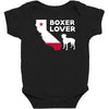 californian boxer lover Baby Bodysuit