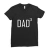 dad of 3 Ladies Fitted T-Shirt