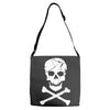 skull and crossbones pirate neon Adjustable Strap Totes