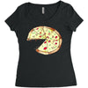 Pizza Slice Big Women's Triblend Scoop T-shirt