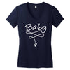 baby belly Women's V-Neck T-Shirt