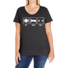 v1 eat sleep code Ladies Curvy T-Shirt