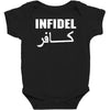 infidel t shirt  english retro cool Baby Bodysuit