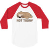 Sloth Says Not Today 3/4 Sleeve Shirt