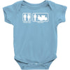 drums   problem solved   mens funny Baby Bodysuit